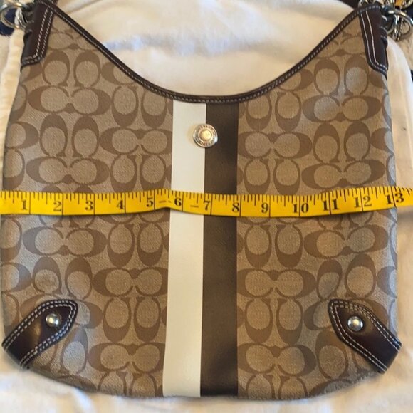Coach bag heritage stripe crossbody shoulder bag classic luxury  NWOT - Picture 5 of 10